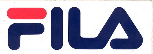 Fila Full Logo Sticker (13cm x 5cm)