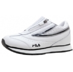Fila Junior Flair Twin Zip Trainer White/Black/Silver