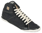 Reale Mid Denim Black High Top Trainers