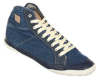 Reale Mid Denim Blue High Top Trainers
