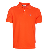 Fila Vintage Orange Classic Pique Polo Shirt