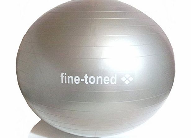 fine-toned extra strong -EXERCISE ,GYM,YOGA BALL 75cm PUMP-ANTI-BURST   EXERCISE INSTRUCTIONS - very high grade 1200gr anti-burst construction / 400kg load tested/ eco friendly -no phthalates / anti