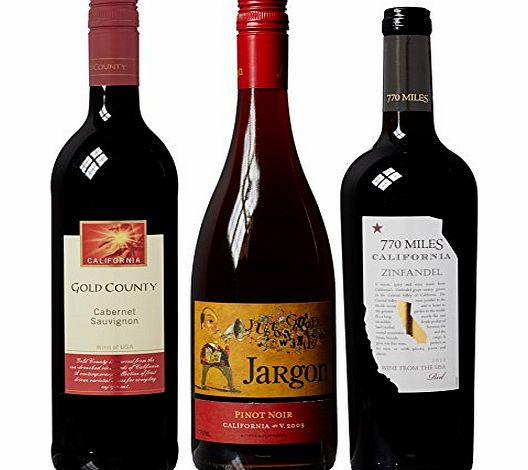 Fine Wine Sellers USA Red Wine Case 75cl (Case of 3)