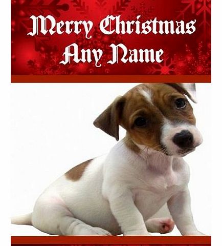 Jack Russell Puppy Christmas Card - Personalised FREEPOST