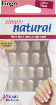 Fing`rs Simply Natural French Manicure 24 Nails