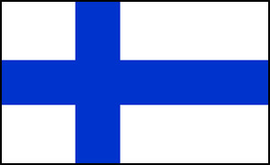 Finland paper table flag, 6`` x 4``