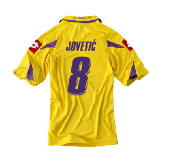 Fiorentina Lotto 2010-11 Fiorentina Lotto 3rd Shirt (Jovetic 8)