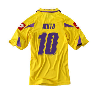 Lotto 2010-11 Fiorentina Lotto 3rd Shirt (Mutu 10)