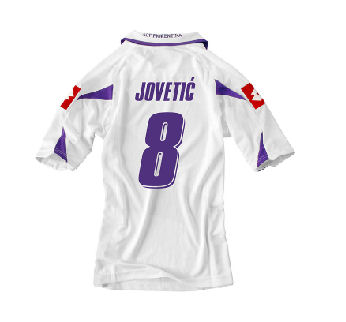 Fiorentina Lotto 2010-11 Fiorentina Lotto Away Shirt (Jovetic 8)