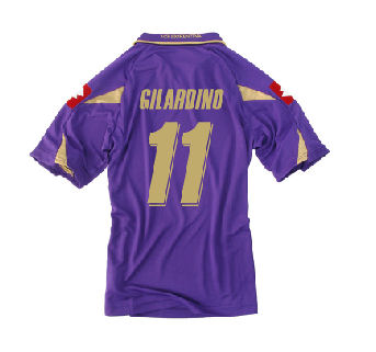 Lotto 2010-11 Fiorentina Lotto Home Shirt (Gilardino 11)
