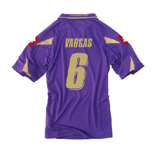 Lotto 2010-11 Fiorentina Lotto Home Shirt (Vargas 6)