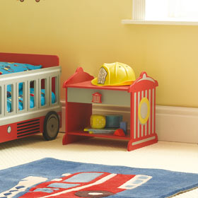 Fire Engine Bedside Table