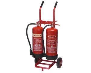 Fire extinguisher trolley