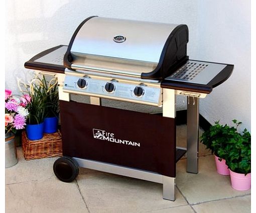 Fire Mountain 3 Burner Everest Gas Barbecue BBQ