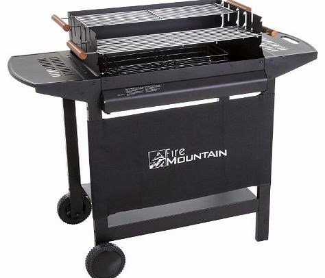 Home & Garden Direct Fire Mountain Deluxe Charcoal Barbecue BBQ