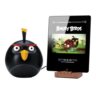 Firebox Angry Birds Speaker and Stand (Black Bird)