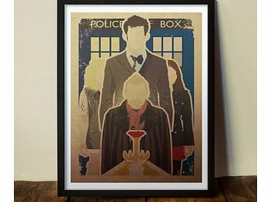 Firebox Dr Who (Large in a Black Frame)