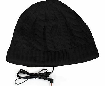 Firebox Headphone Hats (Chunky Knit Black)