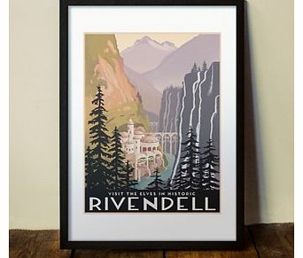 Firebox Historic Rivendell (Large in a Black Frame)