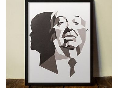 Hitchcock (Large in a Black Frame)