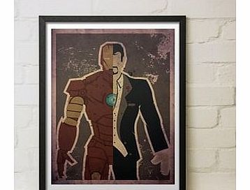 Iron Stark (Large in a Black Frame)