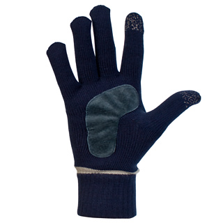 Firebox Isotoner SmarTouch Gloves (Mens Navy Blue M/L)