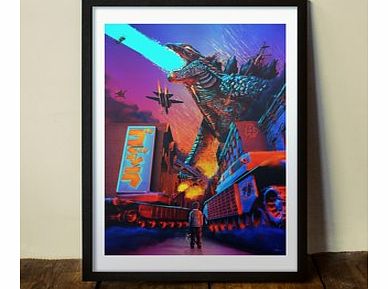 King Kaiju (Large in a Black Frame)