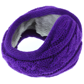 Firebox Knitted Headphone Earmuffs (Purple)