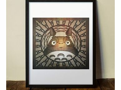 My Neighbour Totoro (Large in a Black Frame)