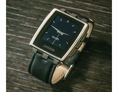 Firebox Pebble Steel Smartwatch (Brushed Stainless Steel)