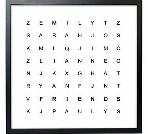 Personalised Word Search Print (Framed in a