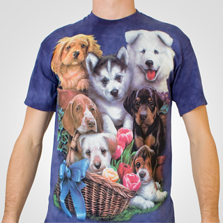 Puppy Collage T-Shirt (Large)