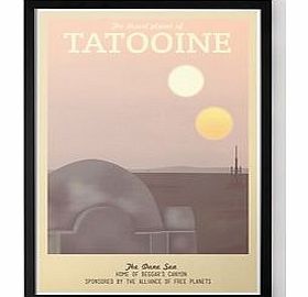 Firebox Tatooine (Large in a Black Frame)