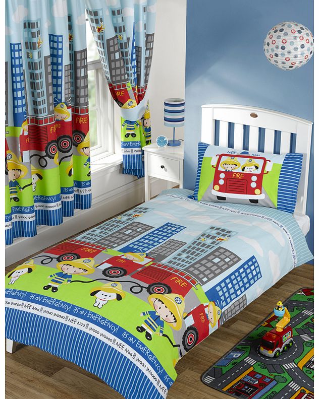 Nee Naa Fire Engine Junior Duvet Cover and