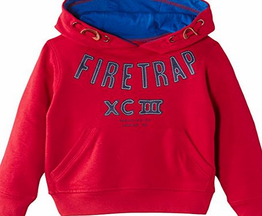 Firetrap Boys 1993 Hooded Sweatshirt, Red, 12-13 Years