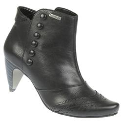 Female Chelon Leather Upper Textile/Other Lining Fashion Ankle Boots in Black