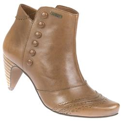 Female Chelon Leather Upper Textile/Other Lining Fashion Ankle Boots in Tan
