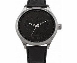 Firetrap Ladies Black Leather Watch