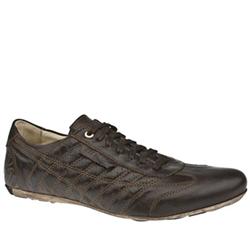 Male Fire Crackle Leather Upper in Brown