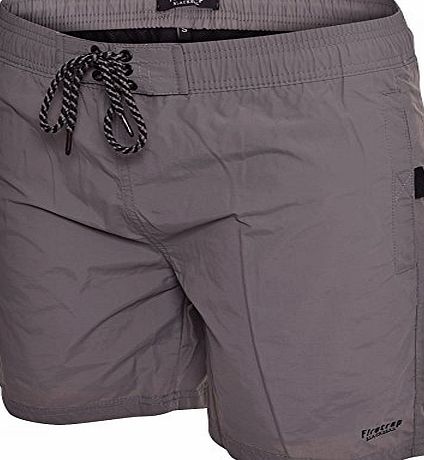 Firetrap Mens Delmater Swim Shorts - Pewter -Grey -Large