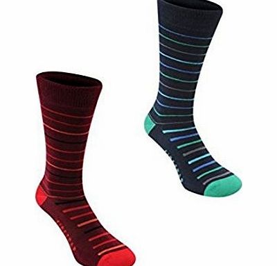 Firetrap Mens Dress Socks 3 Pack Clothing Fashion Accessory Casual Comfort Bright Stripe Mens 12 