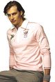 mens long-sleeved polo top