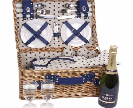 First 4 Hampers 4 Person Star Willow Picnic Hamper