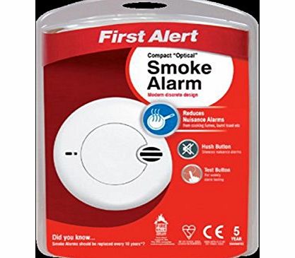 First Alert SA700DUK Photoelectric Smoke Alarm with Silence Feature