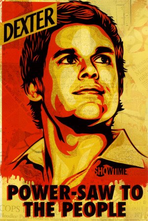 First Art Source Dexter - Power-Saw To The People by Shepard Fairey Art Print Poster