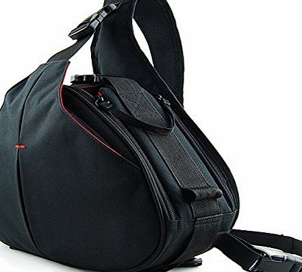 first2savvv New First2savvv BDV1501 Black professional hardwearing waterproof DSLR digital camera / Lens / Tripod shoulder carrying case bag for OLYMPUS E620 E450 E-M5 E-M1