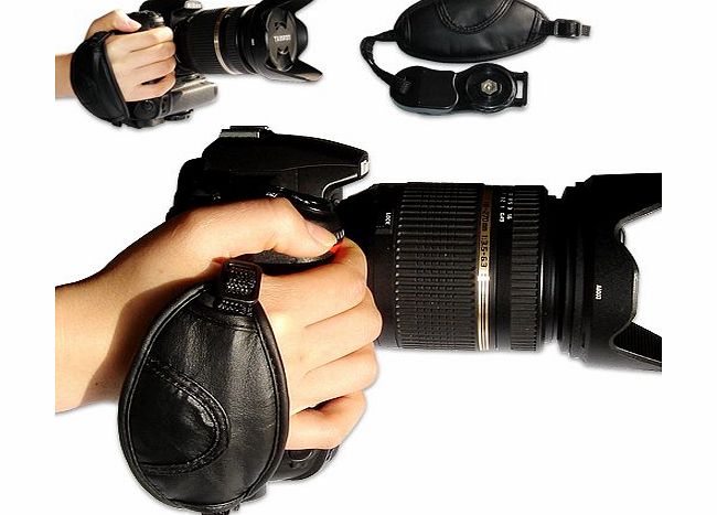 first2savvv new leather digital camera SLR hand strap grip for Panasonic Lumix DMC-FZ72