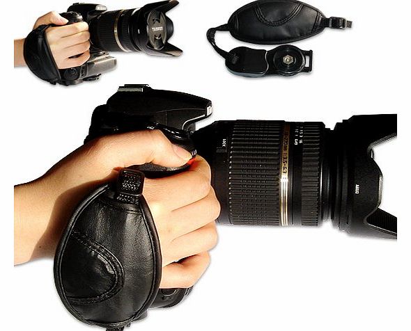 first2savvv new leather digital camera SLR hand strap grip for SONY DSC-H400