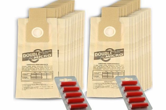 First4spares Dust Bags for Panasonic Vacuum Cleaners (20 Pack   10 Bag Freshener Sticks)