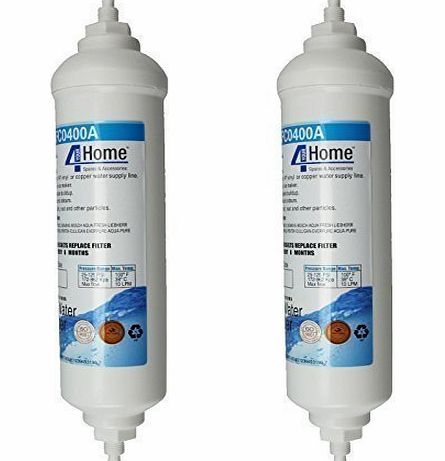First4spares  EF9603 WSF100 Water Filter Cartridge For Samsung American Style Fridges amp; Freezers Pack of 2